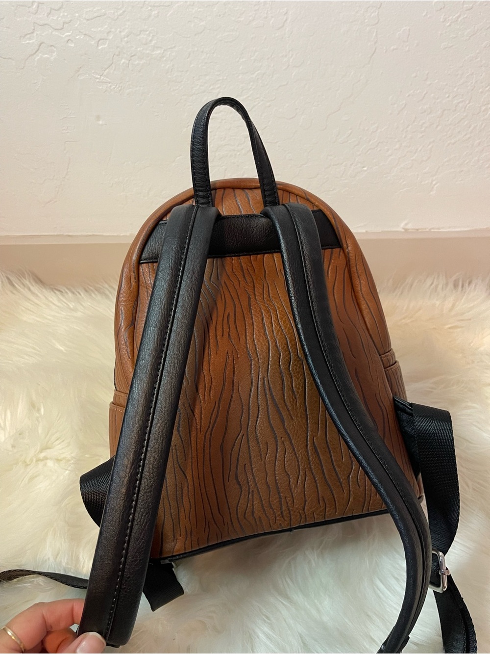 Groot Mini Backpack with Leaf Zipper Pulls - Brown - Picture 4 of 5